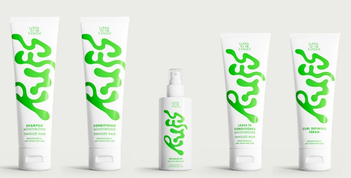 Rufs h&aring;rv&aring;rdsserie: schampo, balsam, spray, leave-in och curlkr&auml;m.